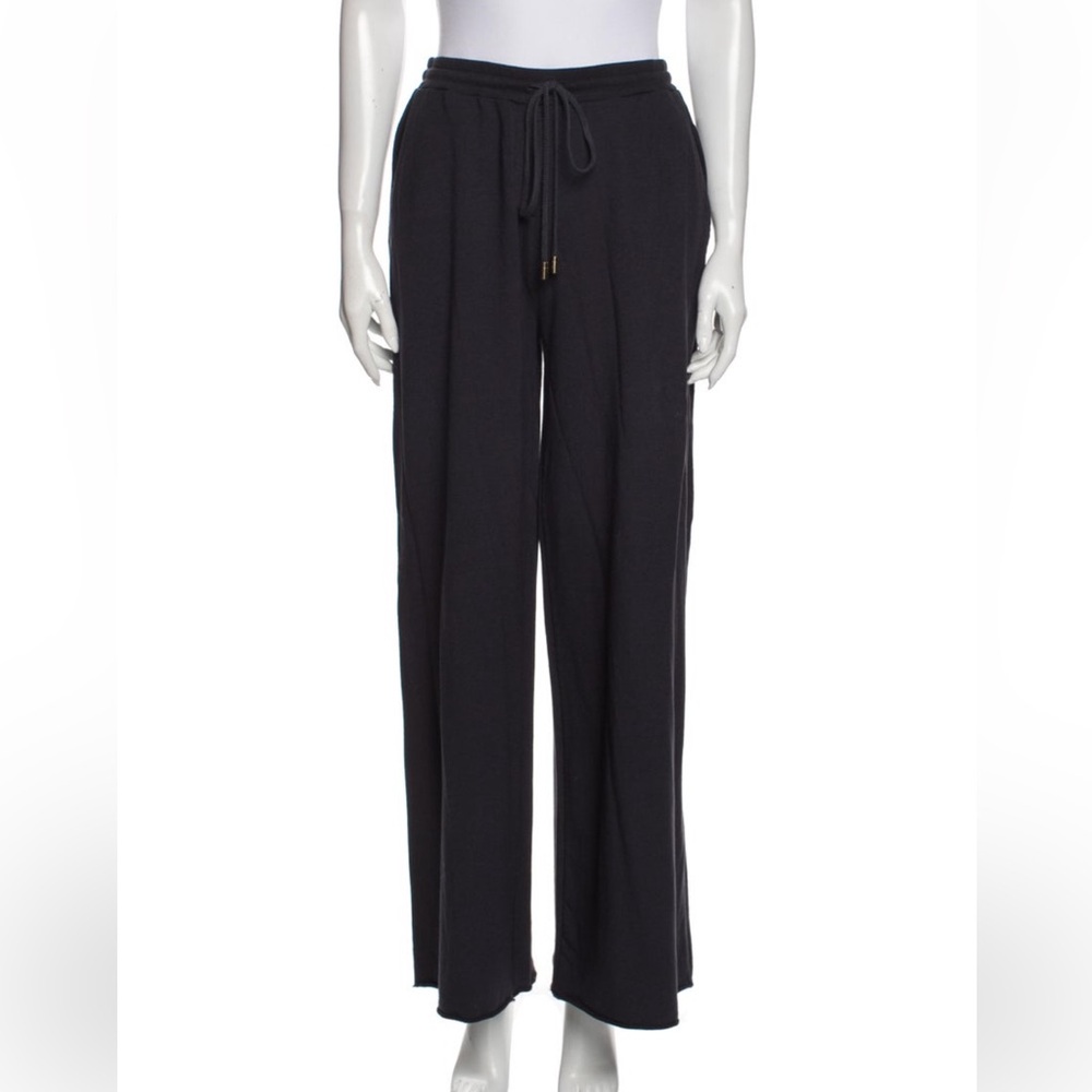 Cuyana Black Joggers with Wide Waistband and Relaxed Fit